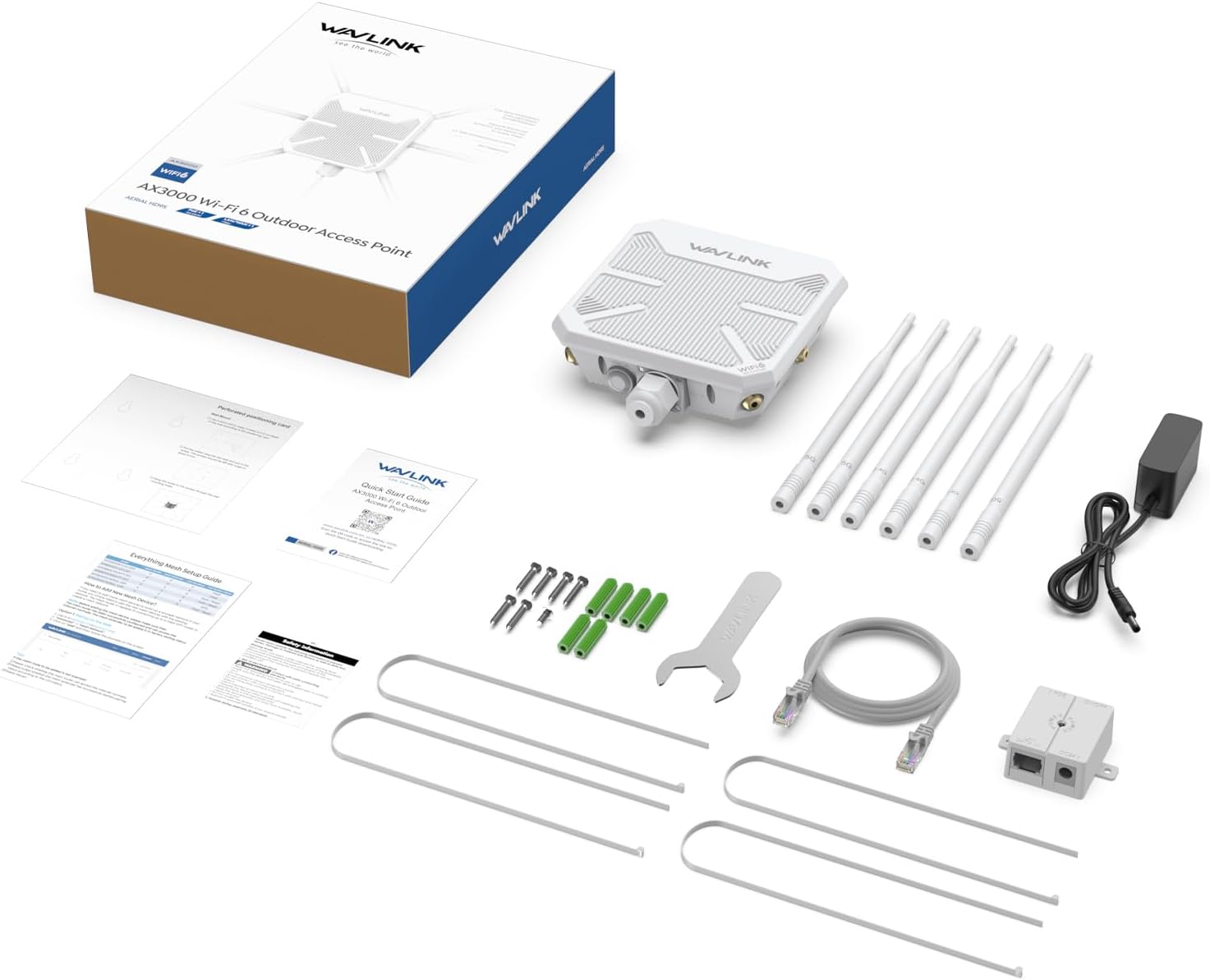 Antena Wi-Fi 6 de Uso Externo de Alta Potência IP67 AX3000S - Wavlink